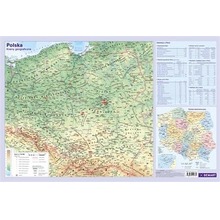 Administracyjna mapa Polski. Podkładka na biurko