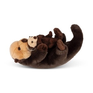 Animigos World of Nature leżąca wydra z młodym