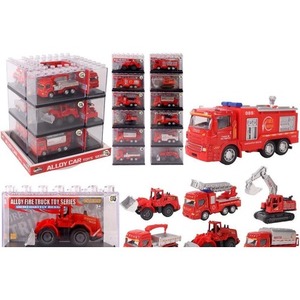 Autko w klocku 1:64 straż MIX