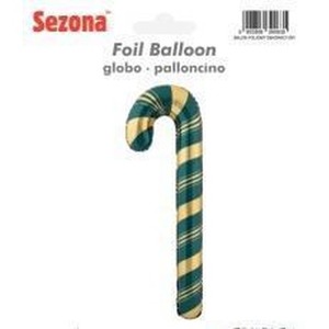 Balon Boże Narodzenie Laska cukrowa zielone 73x36