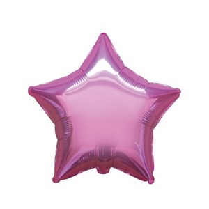 Balon foliowy 46cm Gwiazda różowa