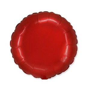 Balon foliowy 46cm Okrągły czerwony