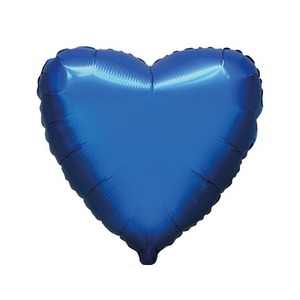 Balon foliowy 46cm Serce satynowy czarny