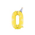 Balon foliowy Cyfra 0 żółty 86cm