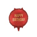 Balon foliowy pastylka Happy Birthday 35x35cm