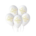 Balony pastel premium hel Komunia 32cm 5szt
