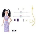 Barbie Jednakowa stylizacja Lalka i piesek Kwiatki