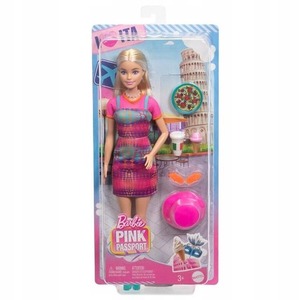 Barbie lalka PINK PASSPORT WŁOCHY lalka +akcesoria