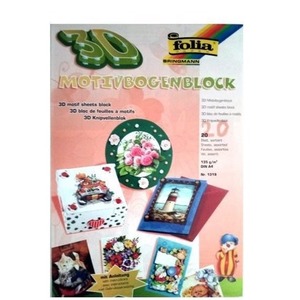 Blok 3D 20 arkuszy ze wzorami