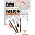 Blok A6 białych papierów mix4 250g 12ark