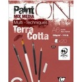 Blok A6 papier w kolorze terakoty 250g 20ark