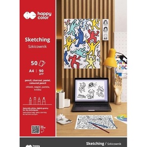 Blok szkicowy Młody Artysta A4/50K 90g Happy Color