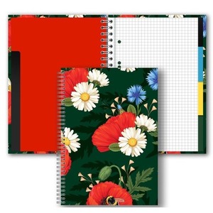 Brulion B5/160K kratka Kwiaty polskie PENMATE