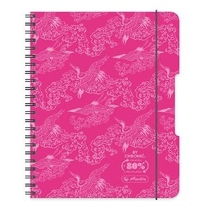 Brulion na spirali A4/80K kratka różowy (2szt)