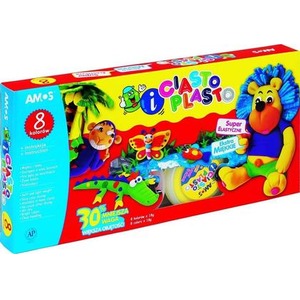 Ciasto Plasto 8 kolorów AMOS