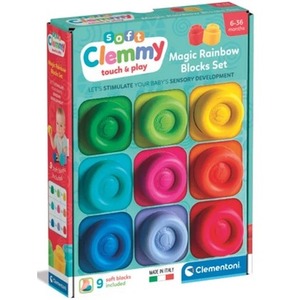 Clemmy Magiczna tęcza Zestaw 9 klocków w kolorach tęczy
 17604