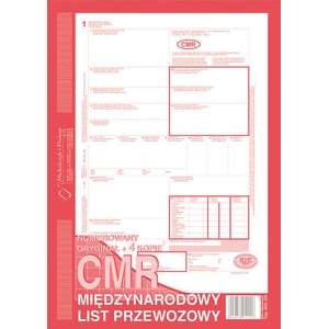 CMR Międzynarodowy list przewozowy 800-2N