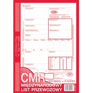 CMR Międzynarodowy list przewozowy 800-3N