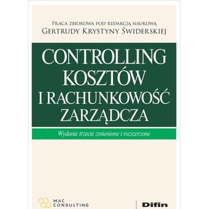 Controlling kosztów i rachunkowość zarządcza wyd. 3