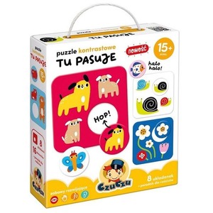 CzuCzu Puzzle kontrastowe Tu pasuje
