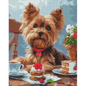 Diamentowa mozaika - Podwieczorek z yorkiem 40x50