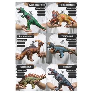 Dinozaur gumowy z głosem MIX