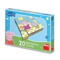 Drewniane klocki obrazkowe Świnka Peppa 20el