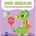 Duże naklejki i kolorowanki z grubymi obrysami. Żółw