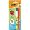 Długopis 4 Colors Kawaii mix+zakreślacz orange BIC