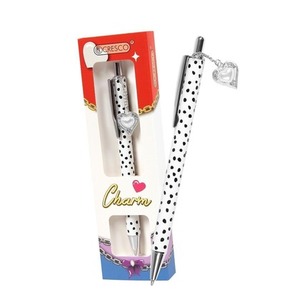 Długopis Charm serce białe w etui