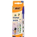 Długopis Cristal Kawaii 1mm niebieski 3szt BIC