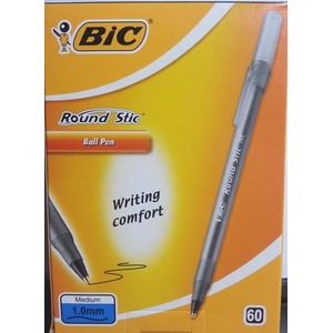 Długopis Round Stic czarny (60szt) BIC