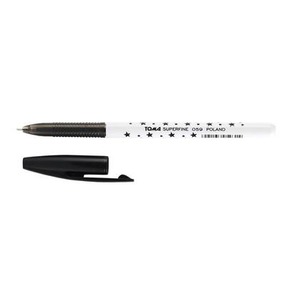 Długopis Superfine 0,5mm czar. (20szt) TOMA