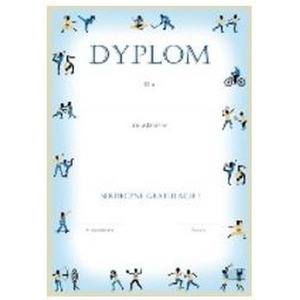 Dyplom A4 Dyscyliny w ramce