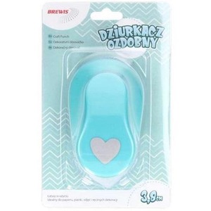 Dziurkacz ozdobny - Serce 3,8cm MIX