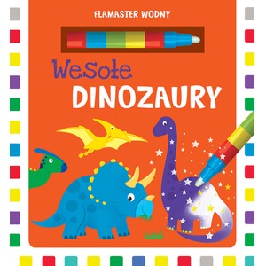 Flamaster wodny. Wesołe dinozaury