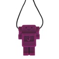 Gryzak antystresowy naszyjnik - robot fioletowy