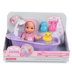 Gumowa lalka Bobas w wanience