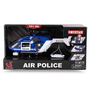 Helikopter policyjny ze światłem i dźwiękiem