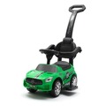 Jeździk dziecięcy z dźwiękiem i rączką Racer ziel