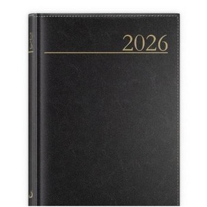 Kalendarz 2026 A5 dzienny Madrid czarny