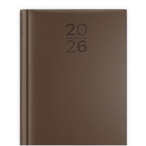 Kalendarz 2026 A5 dzienny print brązowy