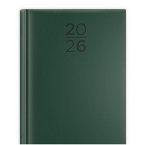 Kalendarz 2026 A5 dzienny print zielony