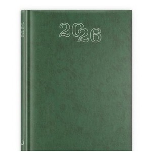 Kalendarz 2026 A5 dzienny standard zielony