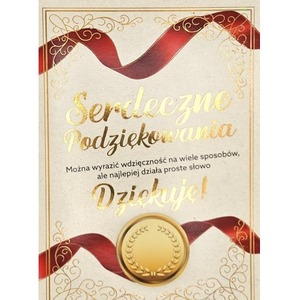 Karnet 3K Podziękowania