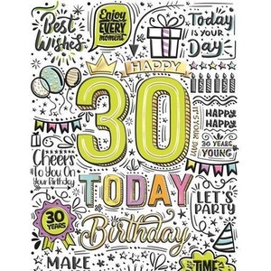 Karnet A5 Urodziny 30 - Graffiti