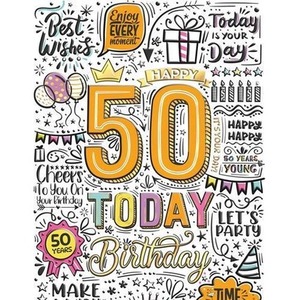 Karnet A5 Urodziny 50 - Graffiti