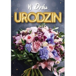 Karnet B6 3D Urodziny