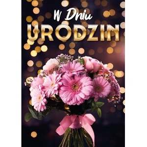 Karnet B6 3D Urodziny