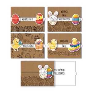 Karnet B6 Wielkanoc eko mix